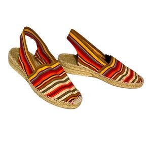 Artesania Multicolor Striped Espadrille Sandals